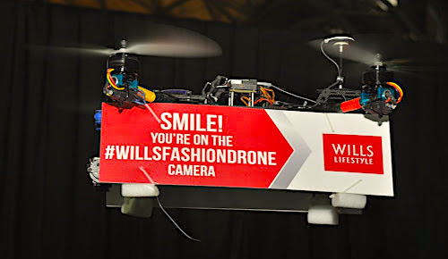Promotional events by drones in India